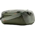 Peak Design Travel - Duffel bag - 50 L - 600D nylon solution dyed, 900D stoff, glassforsterket nylon, anodisert aluminiumslegering, ultra-high molecular weight polyethylene fabric, Hypalon - grågrønn