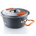 GSI Outdoors 50192, Krukke, Aluminium, 2 l, Grå, Oransje, Silikon