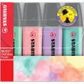Stabilo Highlighter Stabilo Boss Original Pastel med 4 stk. ass. farver