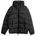 Bikkembergs for man. PBMG0445 Black Nylon Quilted Coat (52), Casual