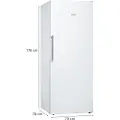 Siemens iQ500 GS54NAWCV - Fryser - stående - bredde: 70 cm - dybde: 78 cm - høyde: 176 cm - 328 liter - Klasse C - hvit