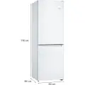 Bosch Serie 2 KGN33NWEB med NoFrost og LED-belysning og Energiklasse A++.