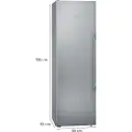 Siemens iQ500 KS36VAIDP - Kjøleskap - bredde: 60 cm - dybde: 65 cm - høyde: 186 cm - 346 liter - Klasse D - EasyClean rustfritt stål