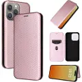 Mtp Products iPhone 15 Pro Flip-deksel - Karbonfiber - Roségull