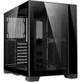 Lian Li O11 Dynamic Mini - Tower - ATX - sidepanel med vindu (herdet glass) - ingen strømforsyning (SFX12V/SFX-L12V) - svart - USB/lyd