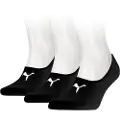Puma Unisex Footie 3 Pack, Clothing, Black, 43-46