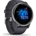 Garmin Venu 2 - 45 mm - granittblå - sportsur med bånd - silikon - granittblå - håndleddstørrelse: 135-200 mm - display 1.3 - Bluetooth, Wi-Fi, ANT+ - 49 g