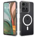 Mtp Products Motorola Moto G75 Hybrid-deksel - MagSafe-kompatibel - Gjennomsiktig
