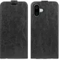 Mtp Products iPhone 16 Vertikalt Flip-Deksel med Kortlomme - Svart