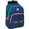 Safta 612550773 Benetton Damero 20l 27x33x10 Cm Ryggsekk