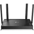 TP-LINK Archer BE220, Wi-Fi 7 (802.11be), Dobbelbånd (2.4 GHz / 5 GHz), Ethernet/bredbåndsforbindelse, Sort, Frittstående router