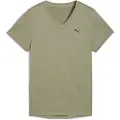 Puma TAD ESSENTIALS V-Neck Tee Women, Clothing, Lux Army, S