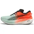 Puma x HYROX Deviate NITROâ¢ 3 Running Shoes Women, Sport, Mint Melt/Glowing Red, 40.5