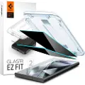 Spigen Samsung Galaxy S24 Ultra Glas.tR Ez Fit Privacy Beskyttelsesglass - 2 Stk.