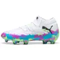 Puma FUTURE 8 ULTIMATE Brilliance FG Football Boots Women, Shoes, White/Fizzy Apple/Bright Aqua, 36