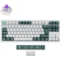 Keychron Q3 HE 80% Knob Wireless Tri-Mode QMK - Gateron 2.0 Magnetic Switch - Shell White - Gamingtastatur - Uten numpad - Nordisk - Hvit