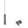 QAZQA Design pendellampe svart inkl. skinnadapter 3-fase - 3-fase Tuba Small