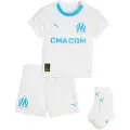 Puma Olympique de Marseille 25/26 Home Babykit Toddler, Clothing, White/Azure, 1-2Y