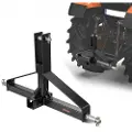 Vevor 3-punkts tilhengerfeste med 2-tommers feste, 3-punkts hurtigkobling for traktor i kategori 1, kapasitet på 1360 kg, dragstangadapter, kompatibel med Kubota, Mahindra, Ford, Yanmar, John Deere