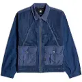 G-Star for man. D26317-D934-H135 Mixed Coach jacket blue (M), Casual, Organic Cotton, Sustainable