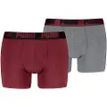 Puma Boxer Briefs (2-Pack) Men, Clothing, Bordeaux, 4