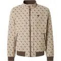 GUESS for man. M5YL04WGUE0 4G logo jacket jacquard brown (S), Casual, Viscose, Long sleeve