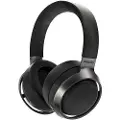 Philips Fidelio L3 - Hodetelefoner med mikrofon - full størrelse - Bluetooth - trådløs, kablet - aktiv støydemping - 3,5 mm jakk - matt mørk satengørekopper, svart hodebånd
