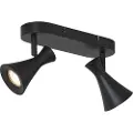 QAZQA Moderne takspotlight svart 2-lys justerbar - Triangle