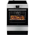 Electrolux SurroundCook 600 LKI66440NX - Komfyr - med dampfunksjon - frittstående - bredde: 59.6 cm - dybde: 60 cm - høyde: 85 cm - med selvrens - rustfritt stål
