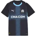 Puma Olympique de Marseille 25/26 Away Jersey Youth, Clothing, Navy/Luminous Blue, 15-16Y