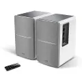 Edifier R1280DB, 2.0 kanaler, Ledning & Trådløs, 42 W, 55 - 20000 Hz, Sølv, Hvit