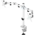 Deltaco Dual Monitor Desk Mount for 13"-32" screens - Hvit
