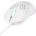 Deltaco GAMING WM75 - Mus - lett, RGB - 7 knapper - kablet - USB - hvit