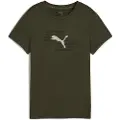 Puma x HYROX Graphic Tee Women, Clothing, Dark Olive, XS