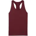 Puma TAD ESSENTIALS Racerback Tank Women, Clothing, Ruby Shimmer, XS