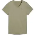 Puma TAD ESSENTIALS V-Neck Tee Women, Clothing, Lux Army, XS