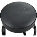 Fender Embossed Black Logo Barstool Black/Black 30"