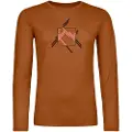 Ortovox 185 Merino Mtn Cutout Teknisk skjorte brun