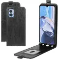 Mtp Products Motorola Moto E22/E22i Vertikalt Flip-Deksel med Kortlomme - Svart