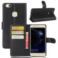 Mtp Products Huawei P10 Lite Lommebok-deksel med Magnetisk Lukning - Svart