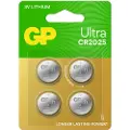 GP Ultra Lithium coin cell CR2025, 4-pack