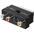 Sinox beslag Sinox SOV01580, SCART (21-pin), 3 x RCA + S-Video, Hankjønn, Hunkjønn, Rett, Rett