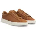 Hugo Boss for man. 50542092 Kieran Tenn Leather Sneakers brown (39), Flat, Laces, Casual