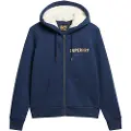Superdry Luxe Metallic Logo Genser Med Hel Glidelås