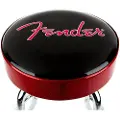 Fender Red Sparkle Logo Barstool Black/Red Sparkle/Chrome 30"