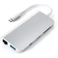 Satechi Aluminum Type-C Multimedia Adapter - USB-C - 3-Port USB 3.0 - 1GBE