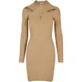 Urban Classics Crossed Rib Knit Langarmet Kort Kjole