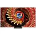 TCL 75C8K - 75 Diagonalklasse (74.5 synlig) - C8K Series LED-bakgrunnsbelyst LCD TV - QLED - Smart TV - Google TV - 4K UHD (2160p) 3840 x 2160 - HDR - Quantum Dot, Mini-LED - børstet metall