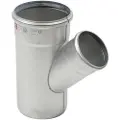 Blücher gr.rør 45gr.110-75mm - strømlinet RF AISI 304.Alm RF stål