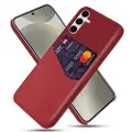 Mtp Products Samsung Galaxy S25+ KSQ Deksel med Kort Lomme - Rød